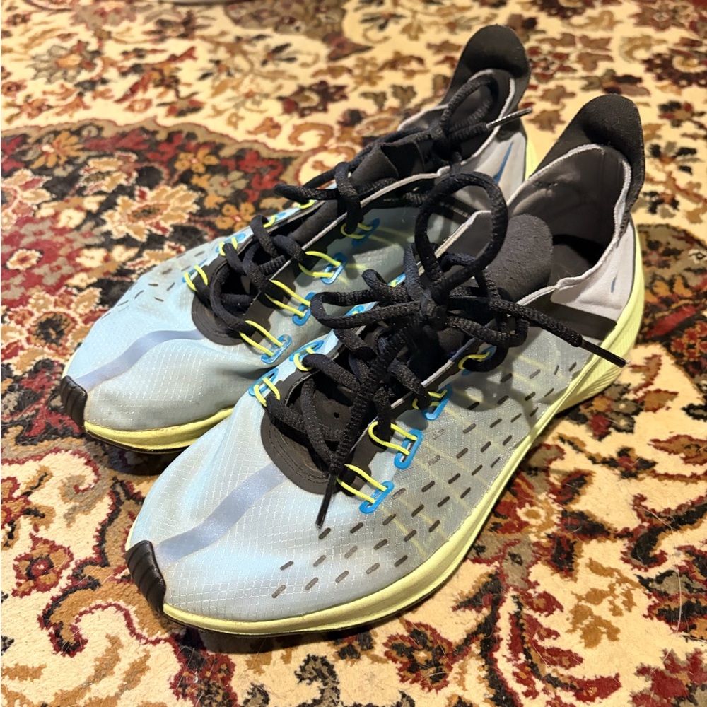 Nike Men's Athletic Shoes - Light Blue and Yellow
